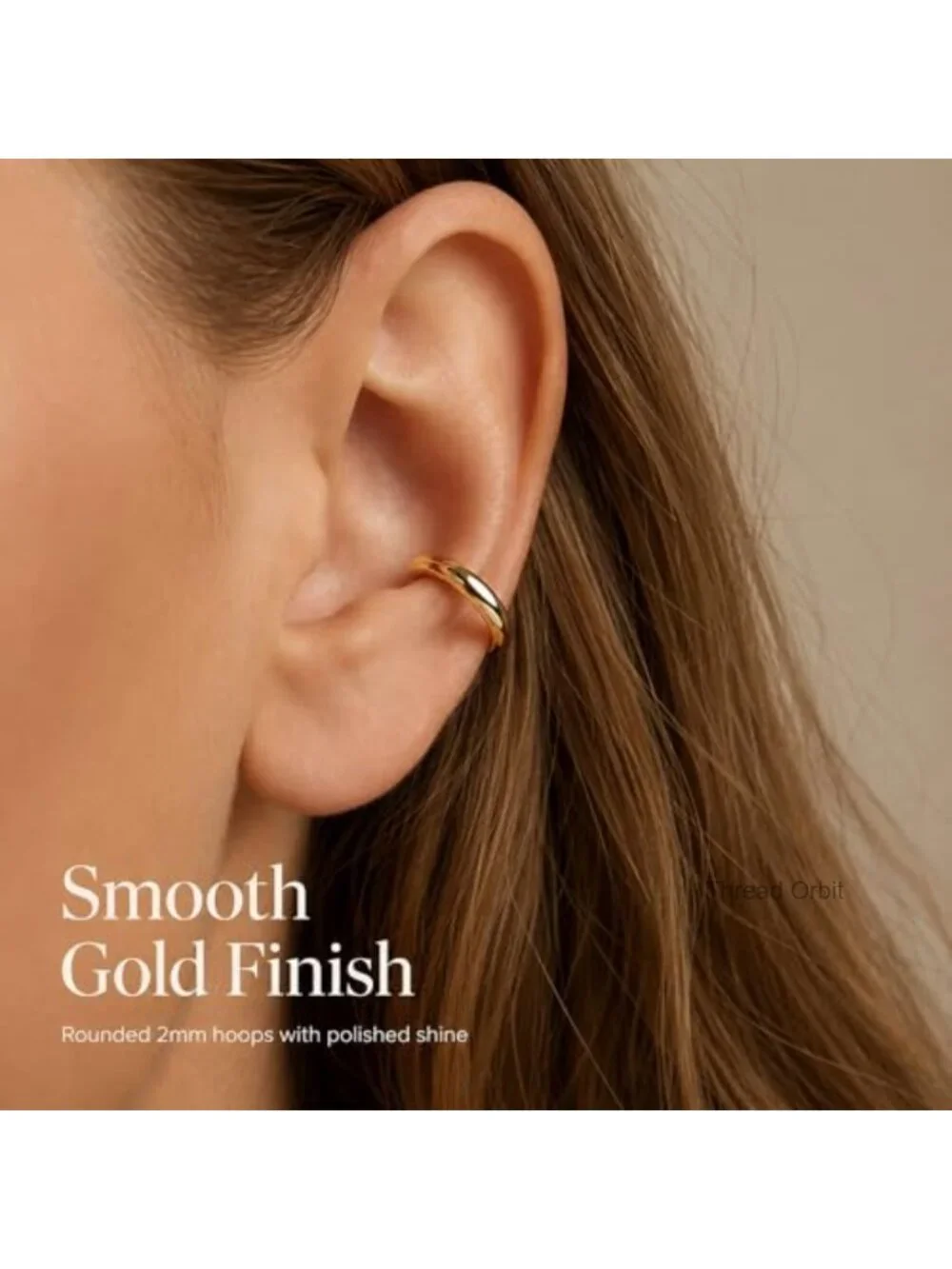 14K Gold Plated Hoop Earrings Set Hypoallergenic Stackable CZ Studs